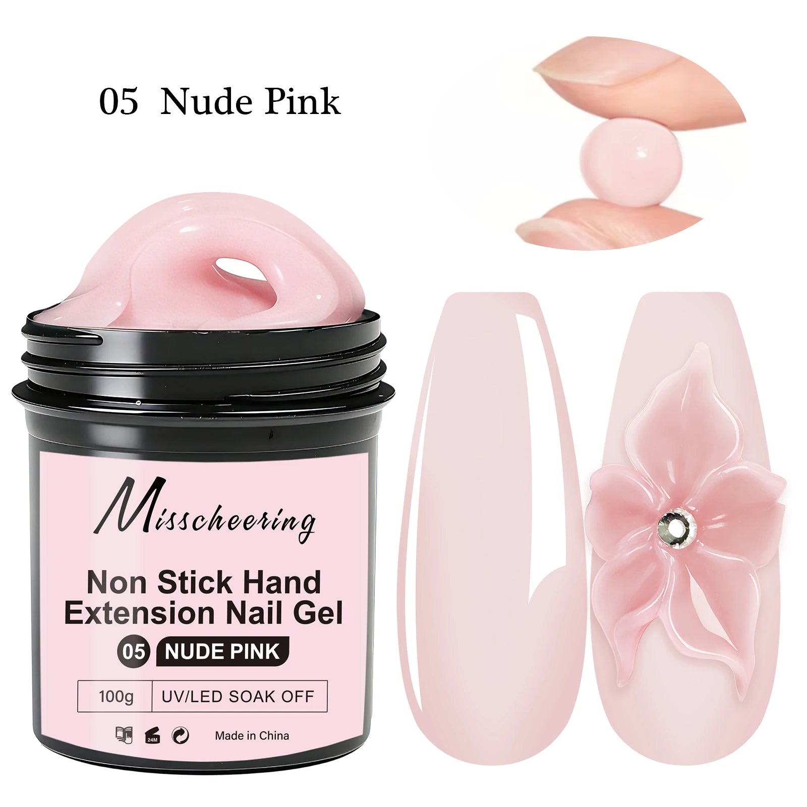 1Jar 100/150g Poly Nail Gel UV LED Cured Builder Nail Gel Acrylic Crystal Nail Extension Gel For Nails DIY At Home Salon