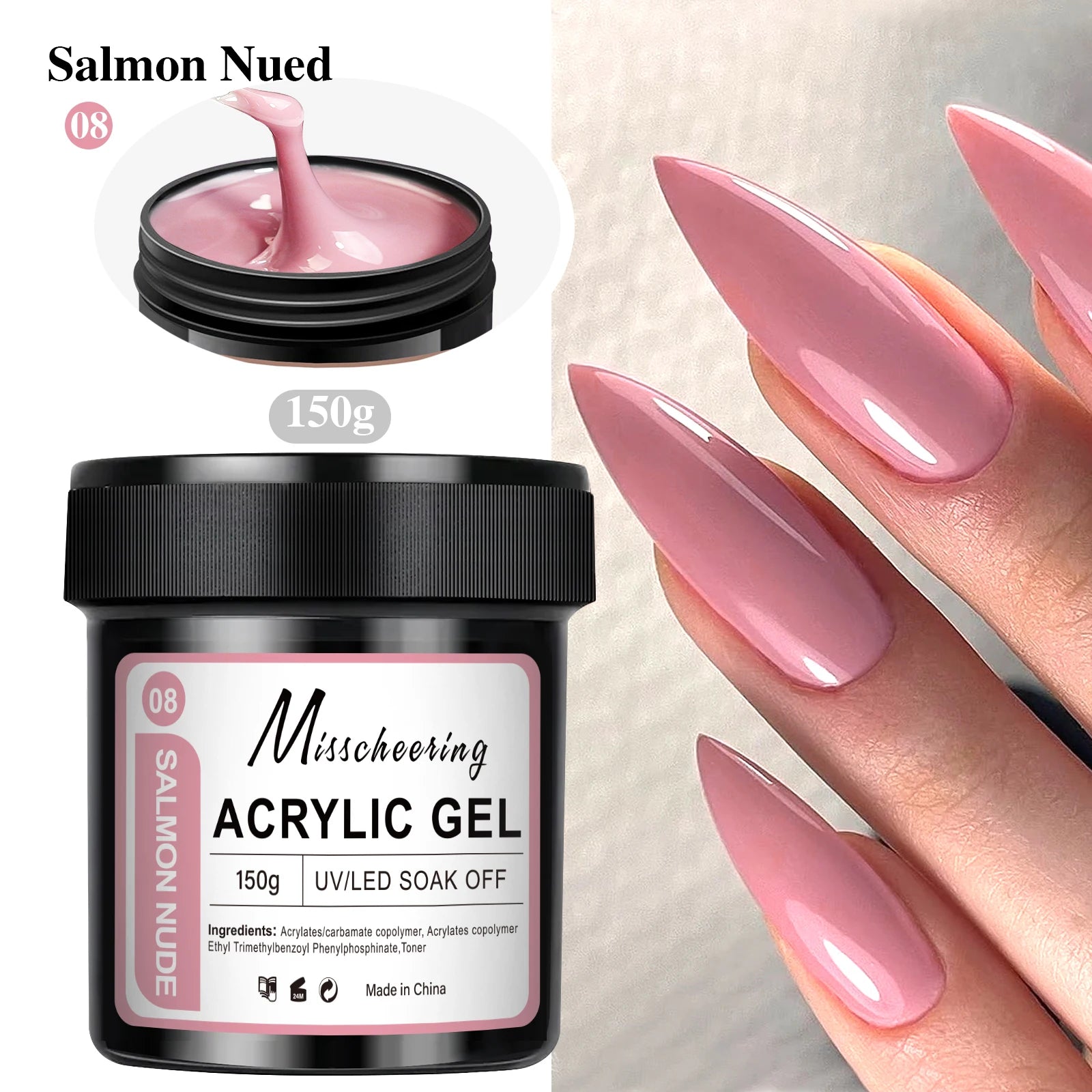 1Jar 100/150g Poly Nail Gel UV LED Cured Builder Nail Gel Acrylic Crystal Nail Extension Gel For Nails DIY At Home Salon