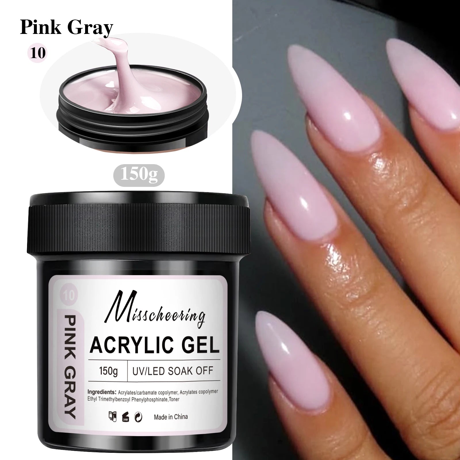 1Jar 100/150g Poly Nail Gel UV LED Cured Builder Nail Gel Acrylic Crystal Nail Extension Gel For Nails DIY At Home Salon