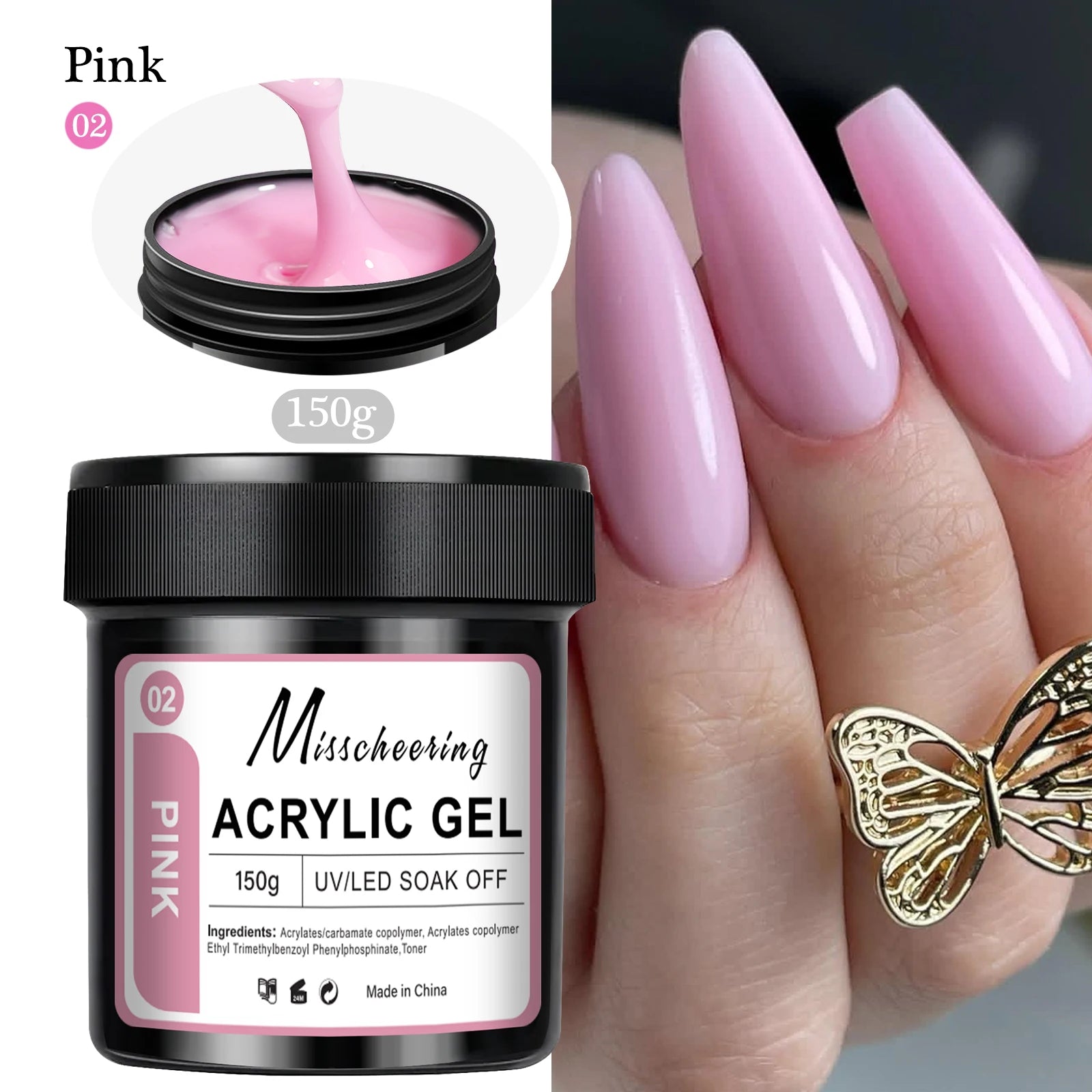 1Jar 100/150g Poly Nail Gel UV LED Cured Builder Nail Gel Acrylic Crystal Nail Extension Gel For Nails DIY At Home Salon