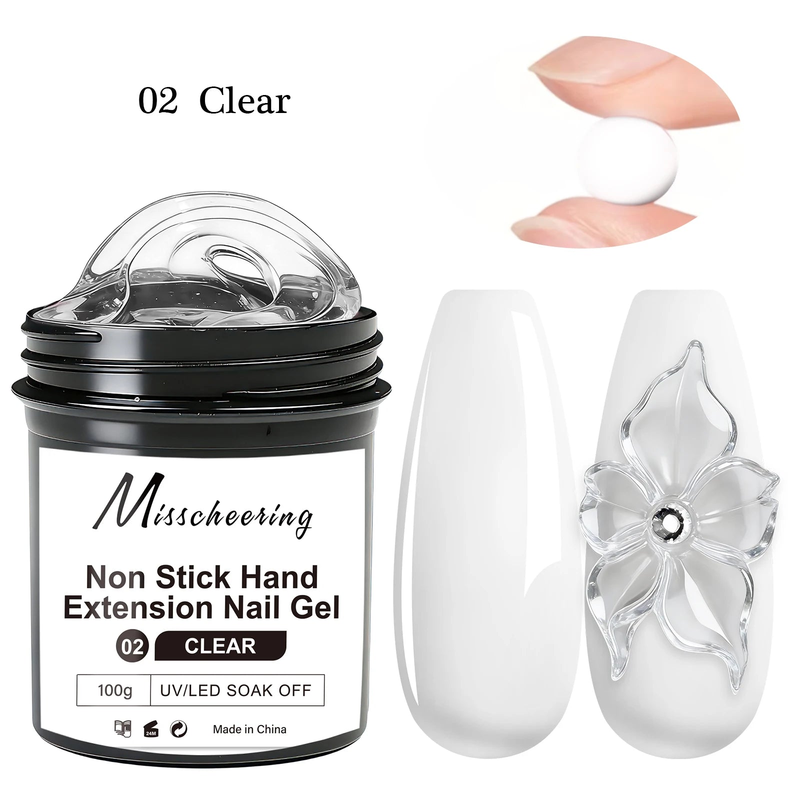 1Jar 100/150g Poly Nail Gel UV LED Cured Builder Nail Gel Acrylic Crystal Nail Extension Gel For Nails DIY At Home Salon