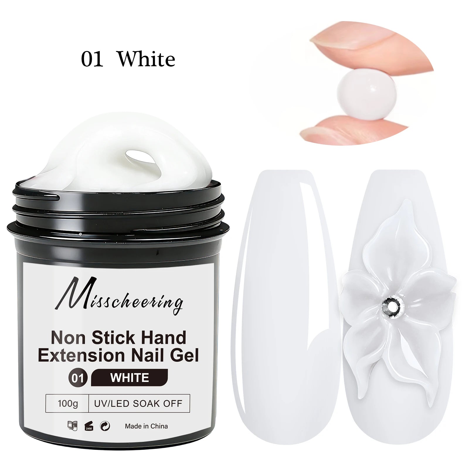 1Jar 100/150g Poly Nail Gel UV LED Cured Builder Nail Gel Acrylic Crystal Nail Extension Gel For Nails DIY At Home Salon